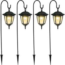 Load image into Gallery viewer, Outdoor Solar Lanterns - Decorative, Waterproof &amp; Easy to Assemble in 4 Pack