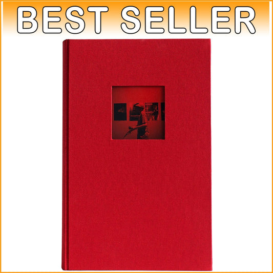 Customizable Hudson Photo Album - Archival Quality, Holds 300 Photos in Red