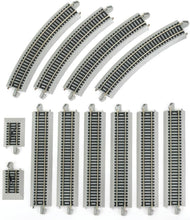 Load image into Gallery viewer, Versatile HO Scale Auto-Reversing Track System with Gray Roadbed and Power Pack