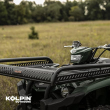 Load image into Gallery viewer, Versatile Black ATV Flat Rack, 110-220 lbs Load Capacity - Easy U-Bolt Mounting