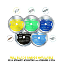 Load image into Gallery viewer, 9-Inch 60 Tooth Carbide Tipped Circular Saw Blade for Stainless Steel Cutting