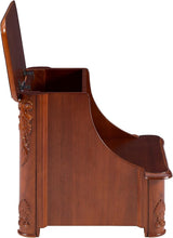 Load image into Gallery viewer, Compact Woodbury Mahogany Step Stool with Hidden Storage - Bedroom Elegance