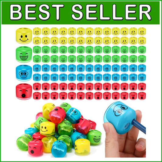 Compact Handheld Pencil Sharpener Set for Kids - 240 Colorful Dual Holes