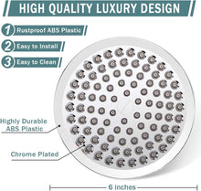 Load image into Gallery viewer, Chrome Plated High Pressure Shower Head &amp; Handheld Filter Combo with 60'' Hose