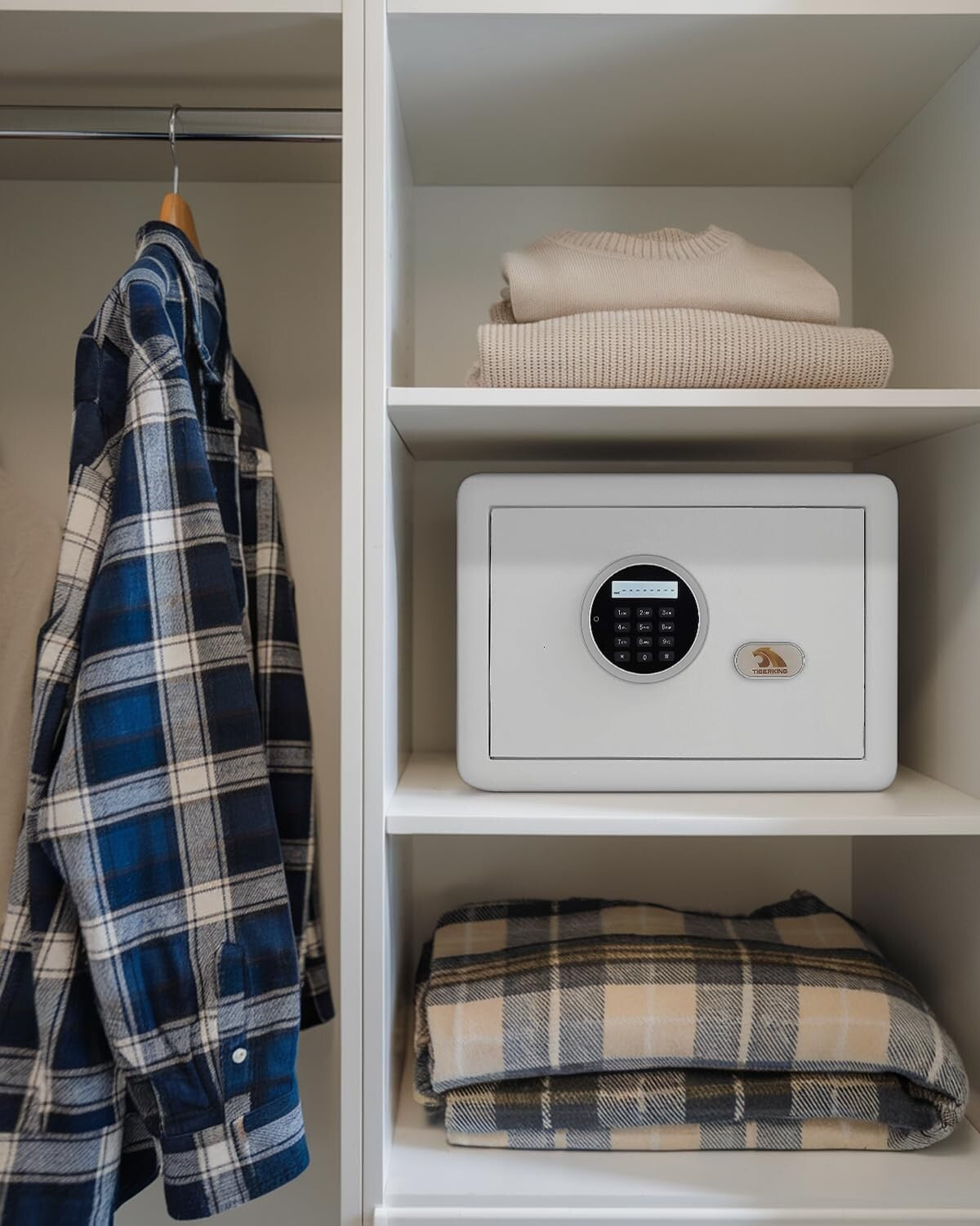 Secure 1.2 Cu Ft Home Safe with Digital Lock, Perfect for Renters & Students