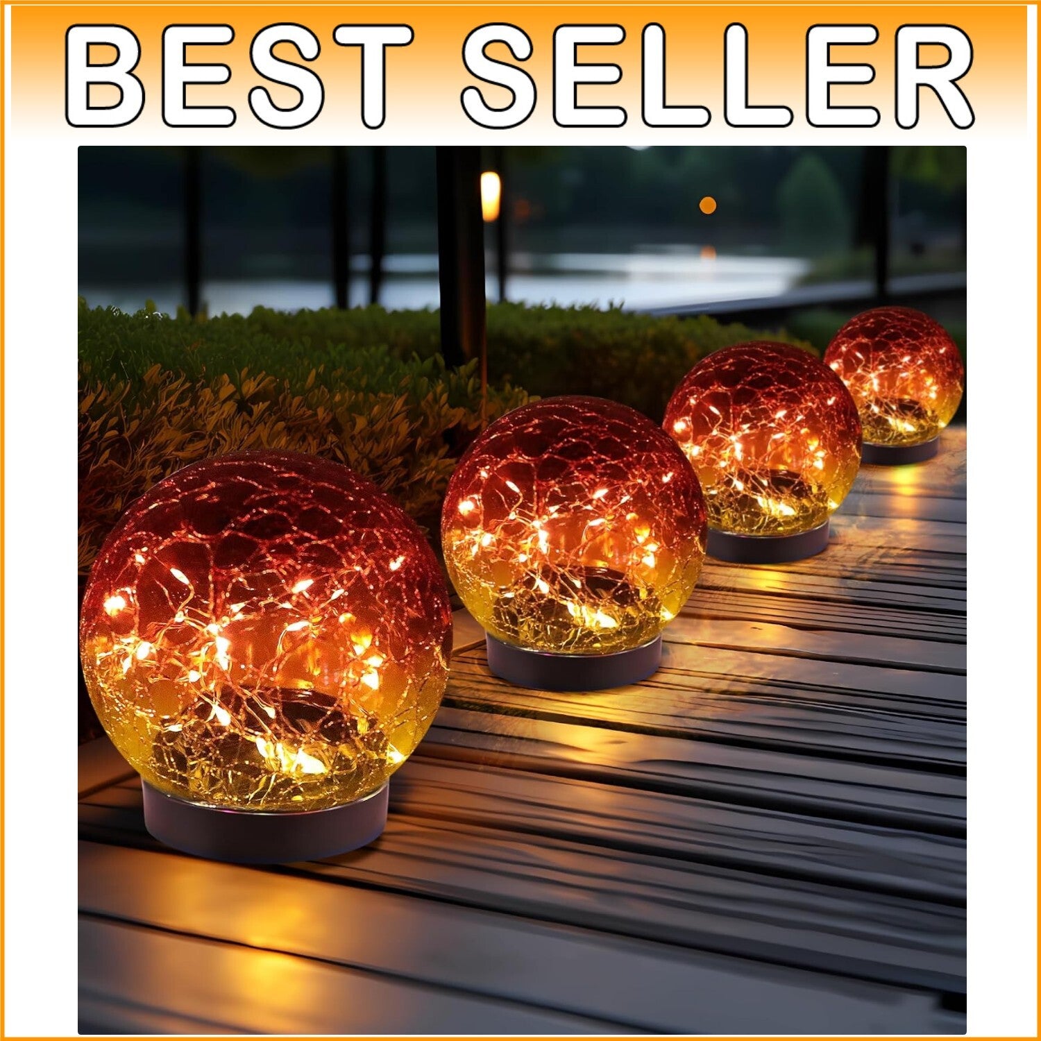 Elegant Waterproof Solar Globe Lights for Garden & Patio - Remote Control Design