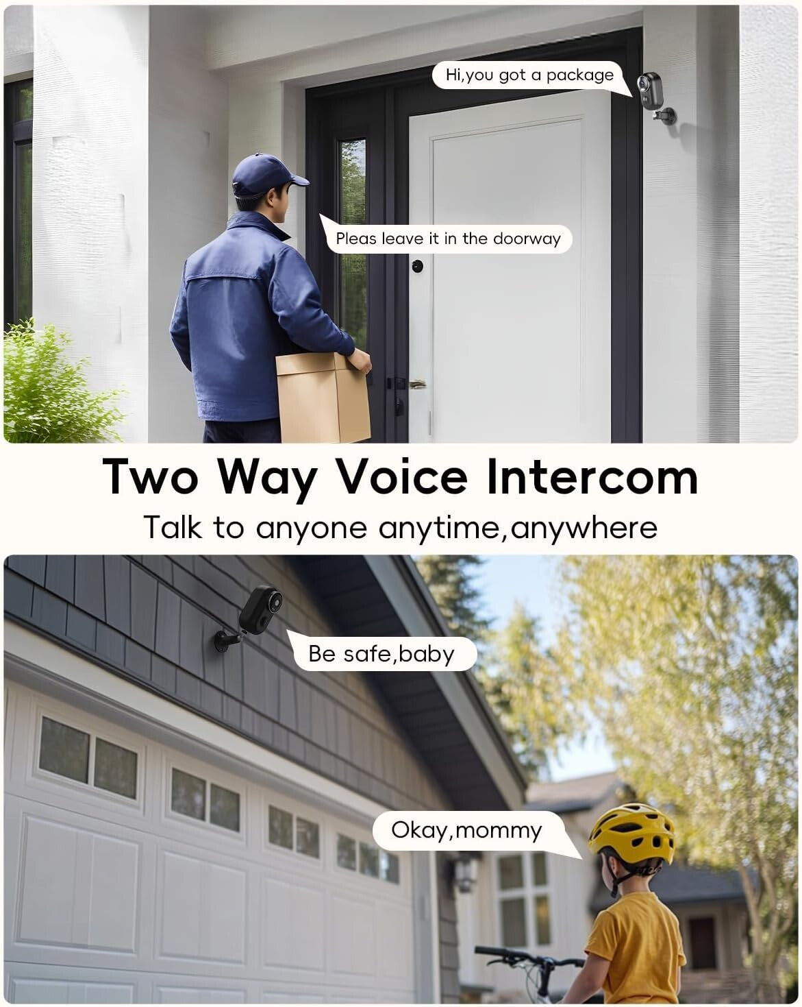 2-Pack Wireless Outdoor Security Cameras with 2K Night Vision & Magnetic Mount