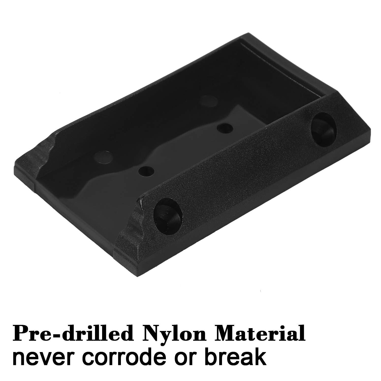 Corrosion-Resistant Deck Railing Brackets: 40 Connectors with 240 Black Screws