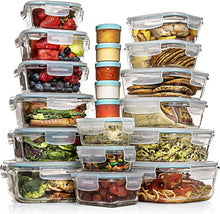 Load image into Gallery viewer, Versatile Airtight Glass Food Storage Containers - 35-Piece Leak-Proof Set