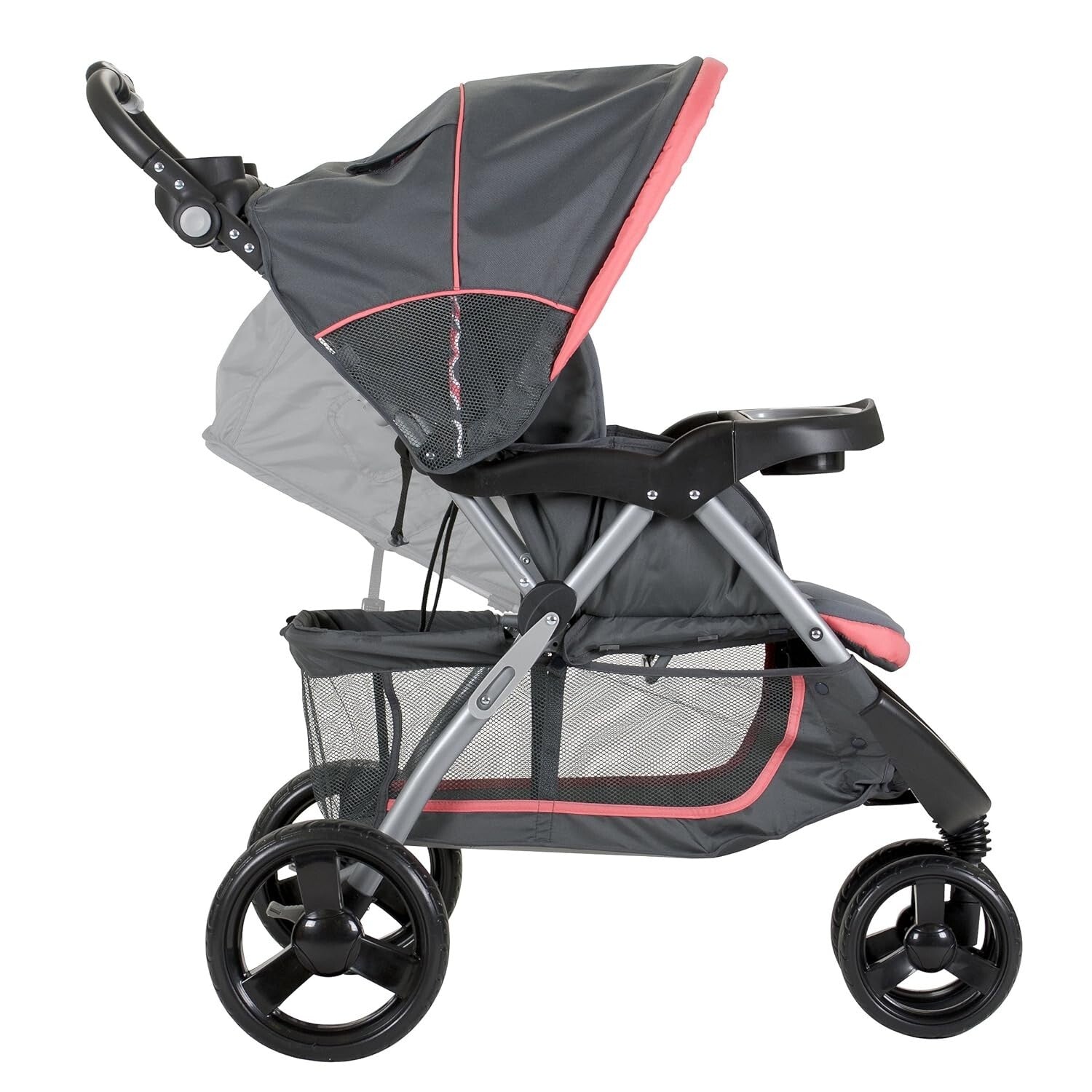 EZ Flex-Loc Coral Floral Travel System: Stroller & Car Seat Combo for Newborns