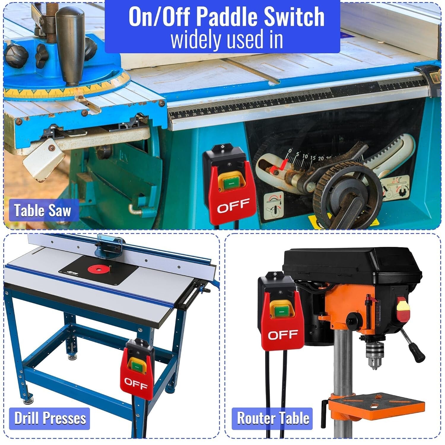 Effortless Emergency Stop Switch: 110V Router Table Solution with 2 Pack Option