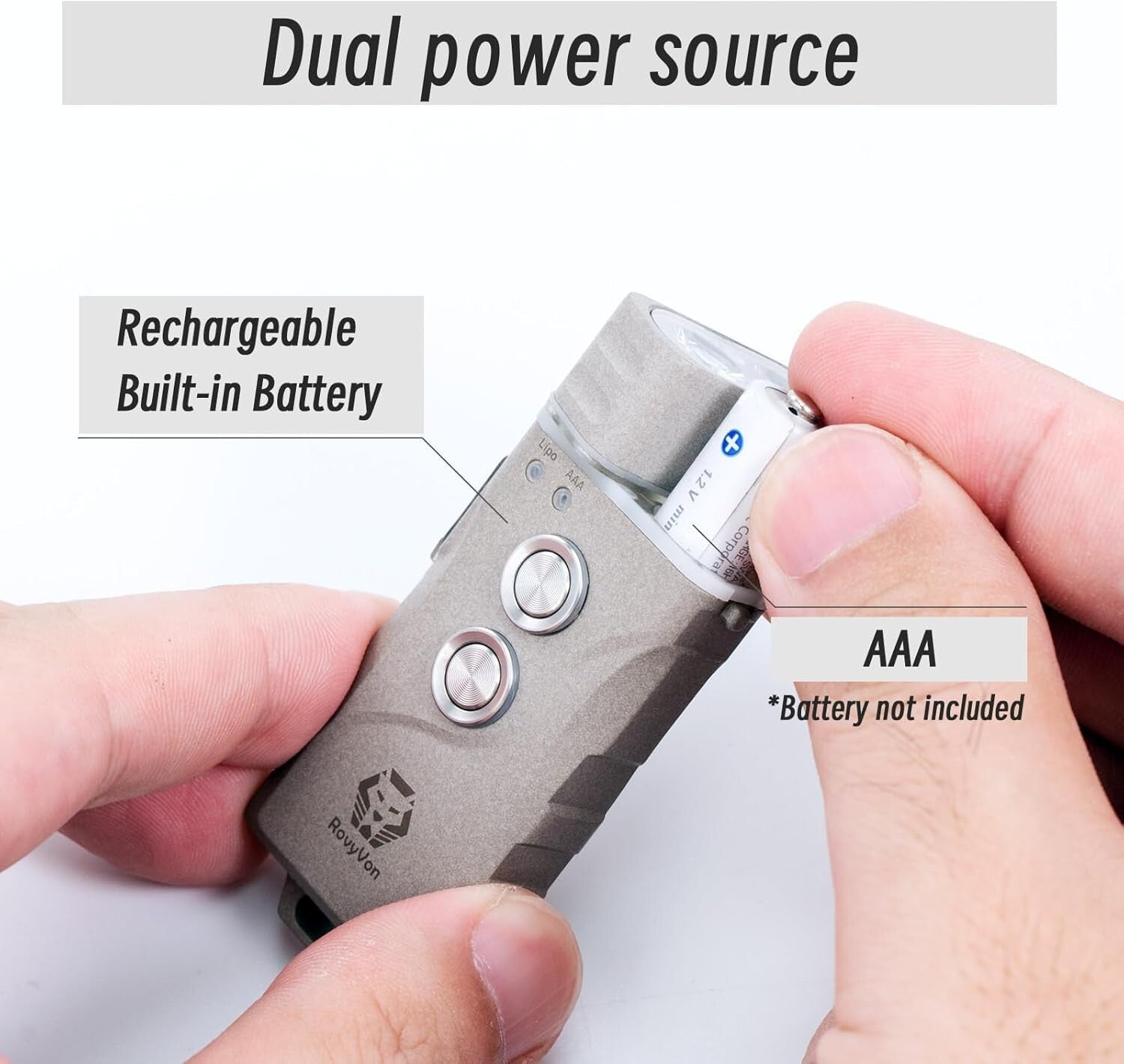 Durable Aluminum E3 Plus Flashlight - 700 Lumen Keychain Light for Outdoors