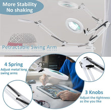 Load image into Gallery viewer, Adjustable 10X Magnifying Glass with LED Light &amp; Eye Protection - Versatile Tool