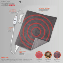 Load image into Gallery viewer, Calming Heat XXL-Wide Weighted Heating Pad - 27 Combinations for Blissful Relief