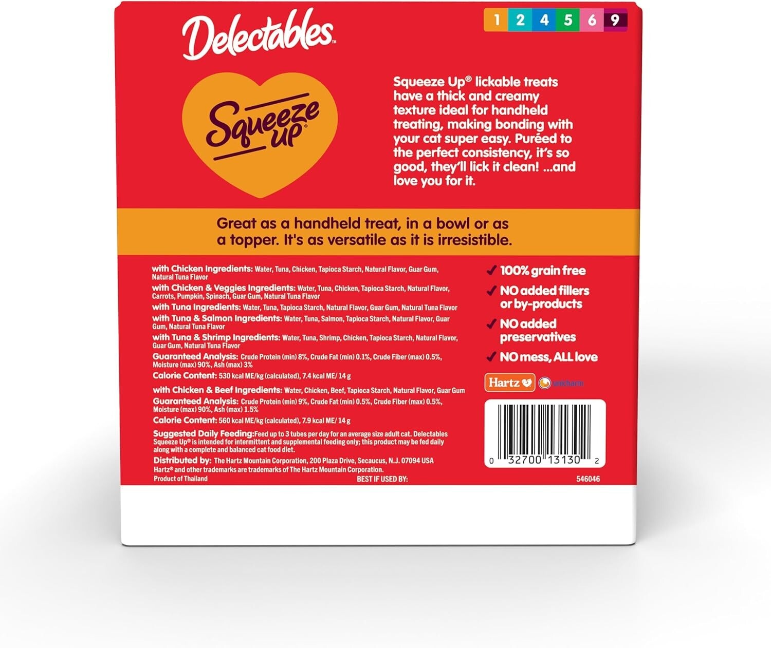 Delectables Squeeze Up Variety Pack - 104 Grain-Free Lickable Cat Treats