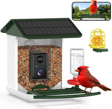 Load image into Gallery viewer, Solar-Powered Bird Feeder Camera with Two-Way Audio and App Alerts for Gardens