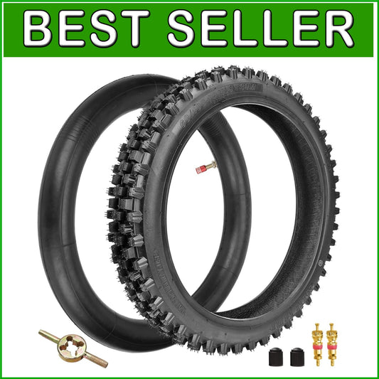 Durable 60/100-14 Tire & Inner Tube Combo for Off-Road Motocross Riding