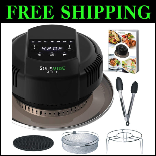 Instant Pot Air Fryer Attachment – 8 qt Lid with 7 Cooking Modes & Accessories
