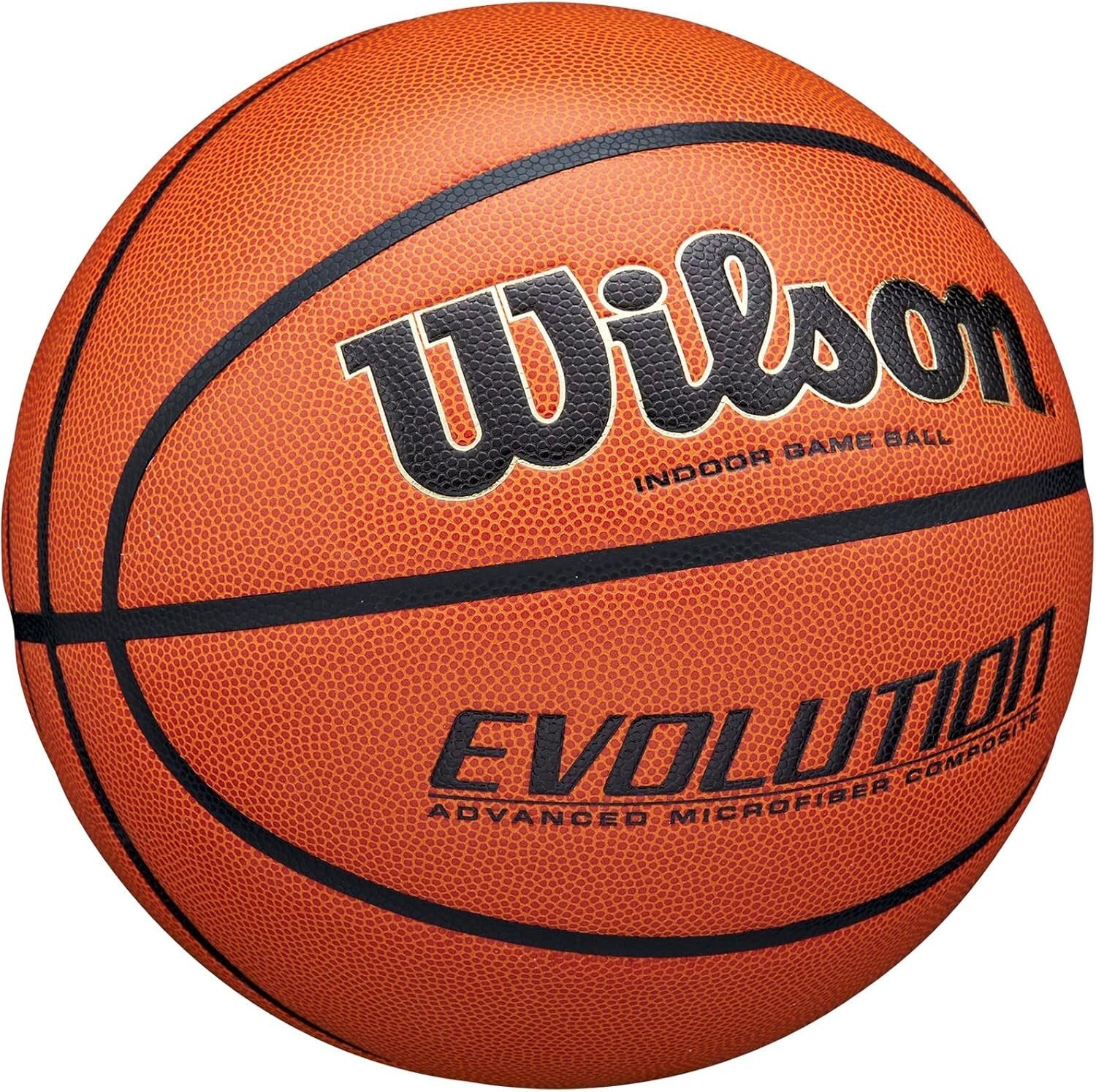 Evolution Indoor Basketball - Size 6, Exceptional Grip & Control - NFHS Approved