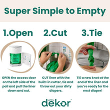 Load image into Gallery viewer, Sustainable 15L EKO Classic Diaper Pail - Cost-Effective &amp; Hands-Free Disposal