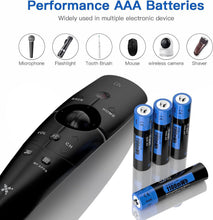 Load image into Gallery viewer, Fast-Charging AAA Lithium Batteries with Constant 1.5V Output - 12 Count Set