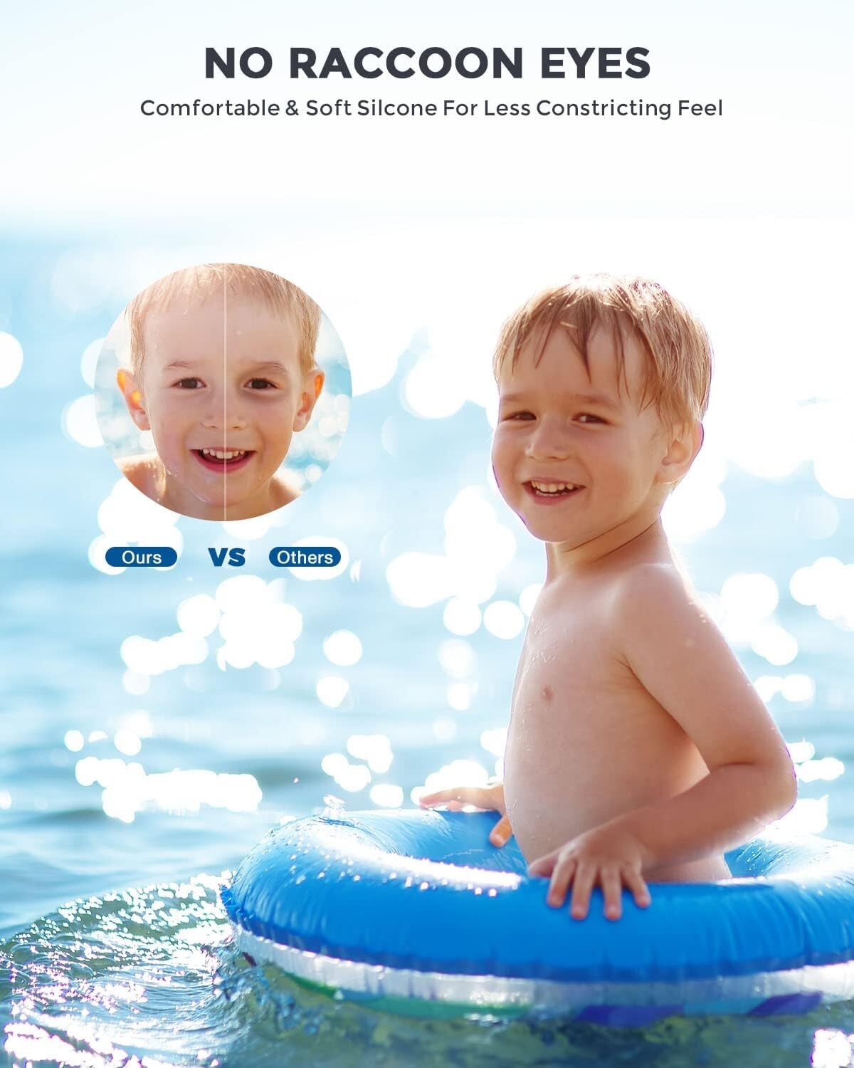 2 Pack Kids Swim Goggles: Anti-Fog, Polarized & Ultra Comfortable Fit 6-14 Years