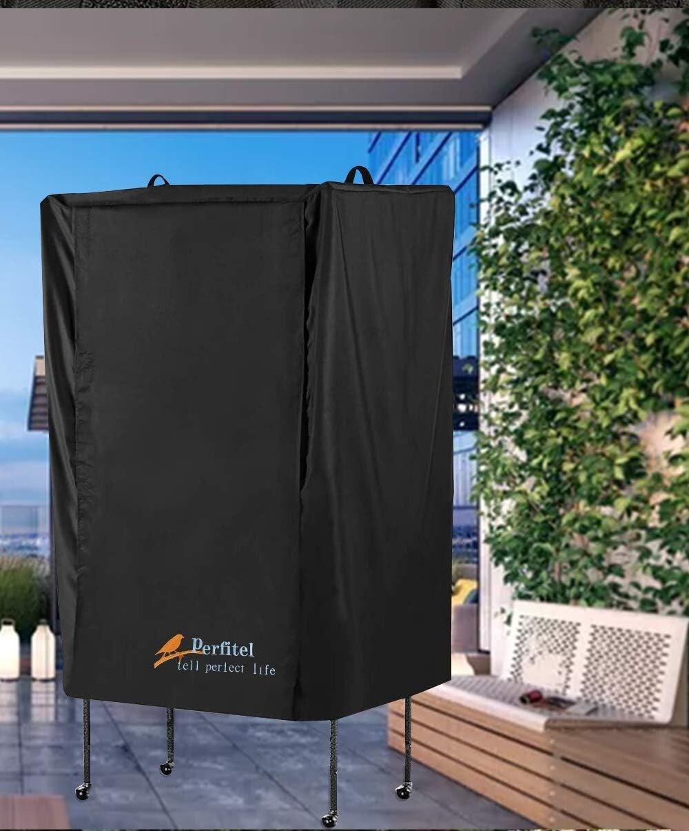 Fade Resistant and Washable Bird Cage Cover - Durable Black Nylon Twill Design