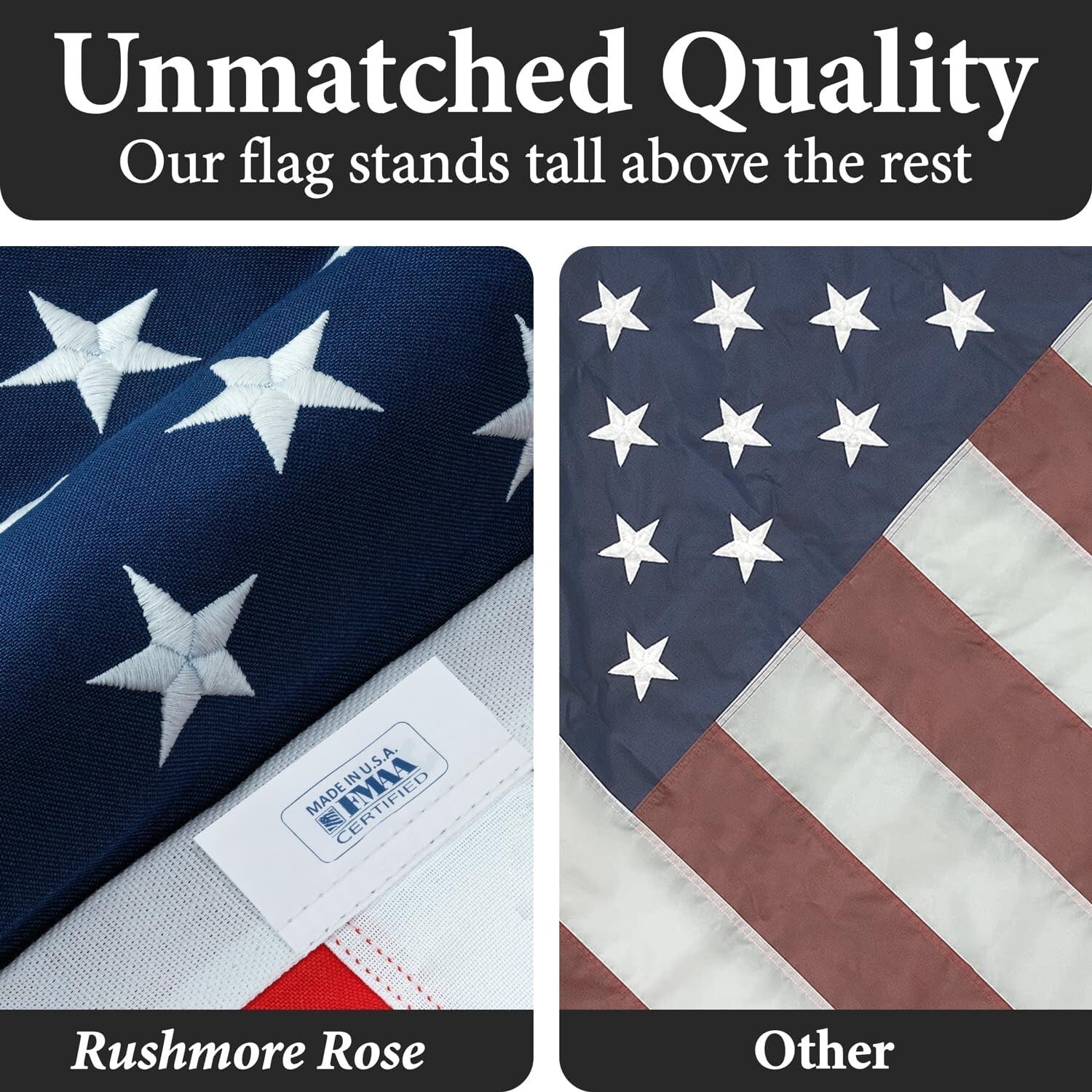 FMAA Certified 3x5 Heavy Duty American Flag - Designed for Extreme Weather