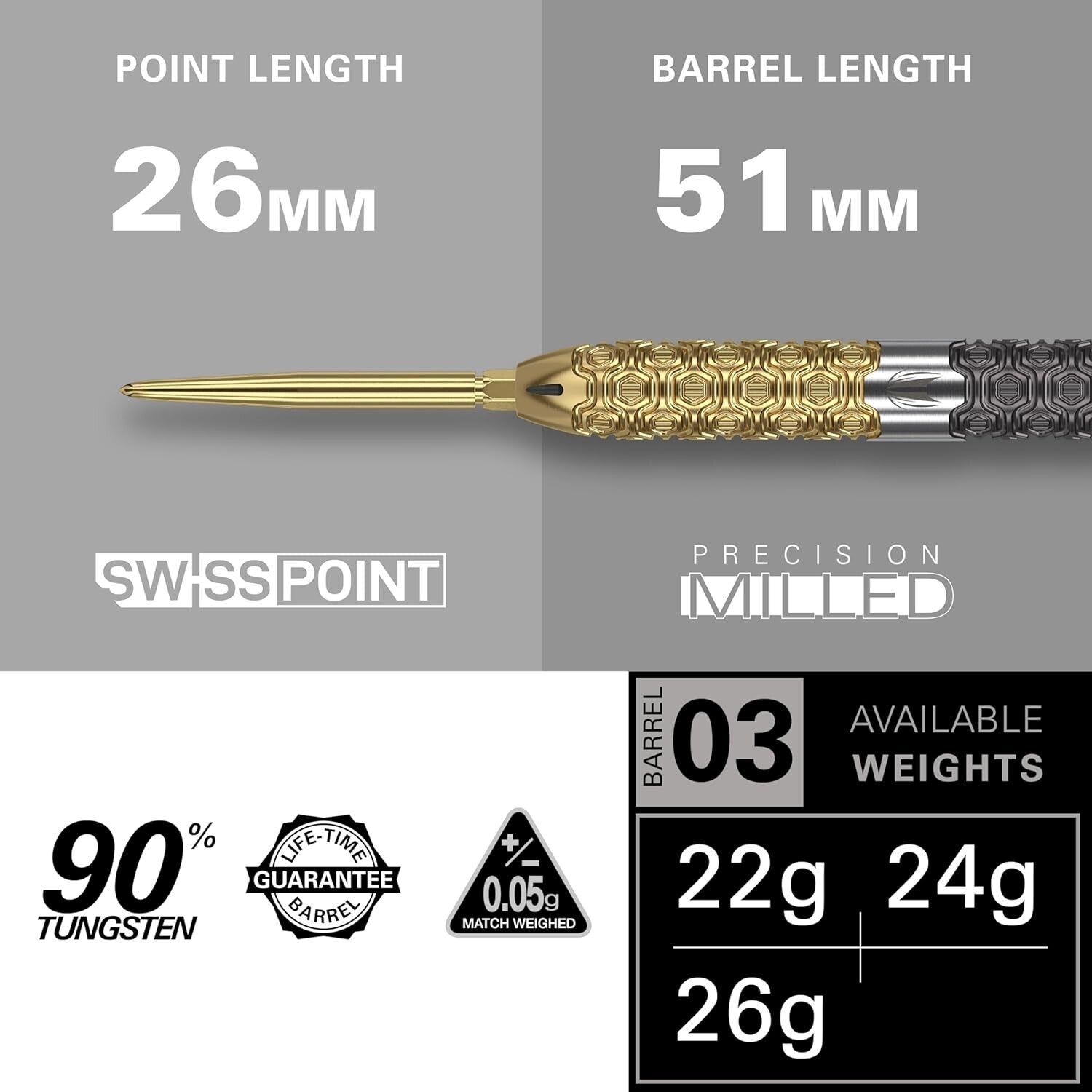 High-Performance 22g Steel Tip Darts with Swiss Point - Perfect for All Players