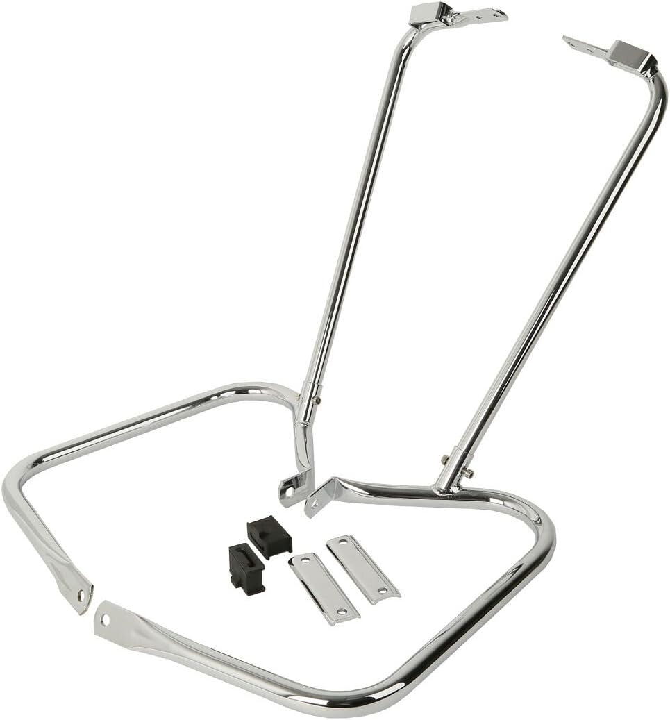 Durable Chrome Saddlebag Supports for Harley Davidson Electra Glide & Road King