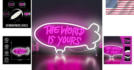 Enchanting LED Neon Sign with Adjustable Brightness - Inspirational Quote Decor