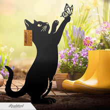 Load image into Gallery viewer, Charming 3-Pack Steel Cat Garden Decor for Cat Lovers - Outdoor Ornaments