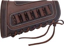 Load image into Gallery viewer, Stylish Leather-Bound Recoil Pad Extension &amp; Shell Holder for Rifles &amp; Shotguns
