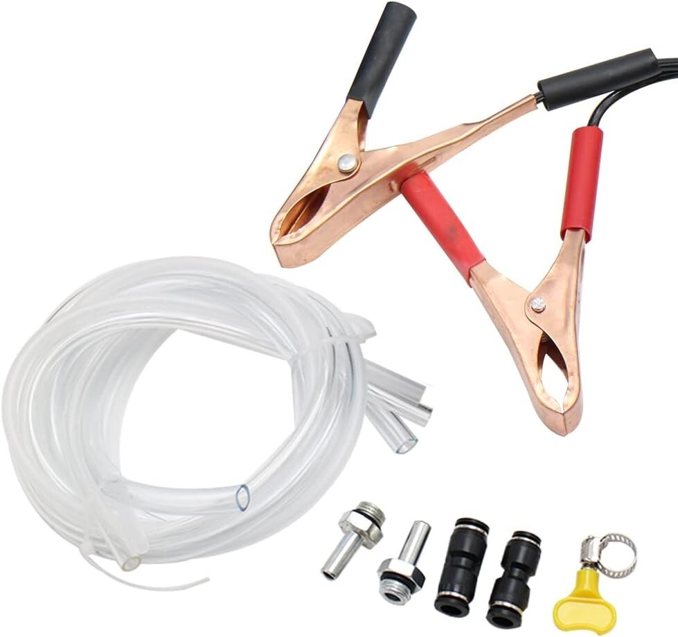 Portable Gear Pump - Electric Oil Extractor for Cars & Motorcycles, Lightweight