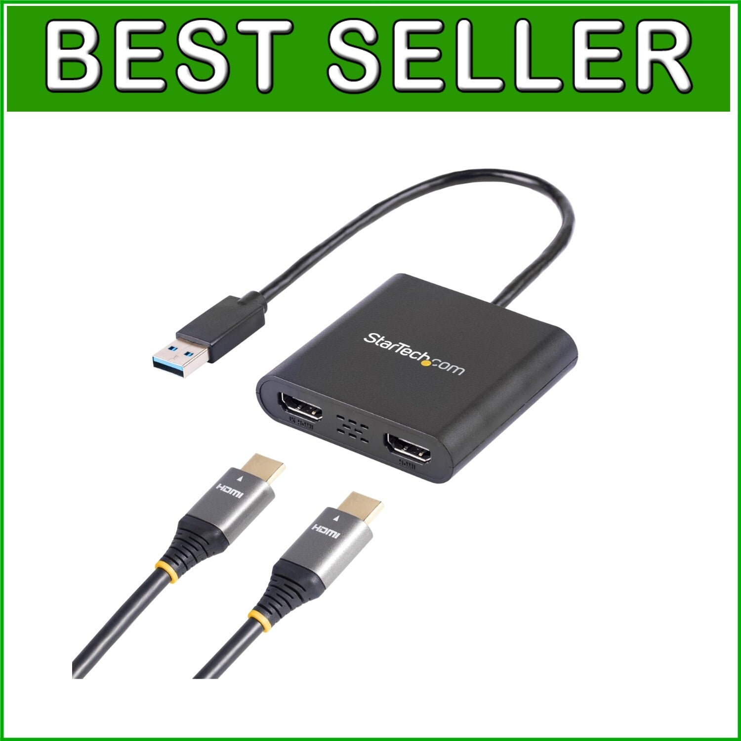 Enhance Workstation Efficiency with USB to Dual HDMI Adapter, 4K Support