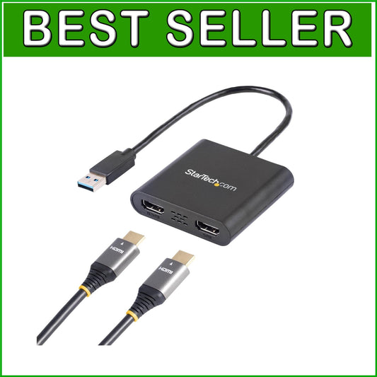 Enhance Workstation Efficiency with USB to Dual HDMI Adapter, 4K Support