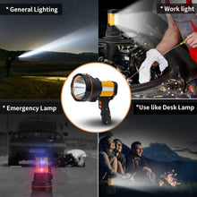 Load image into Gallery viewer, Lightweight 6000 Lumen Rechargeable Handheld Searchlight with Multi Modes
