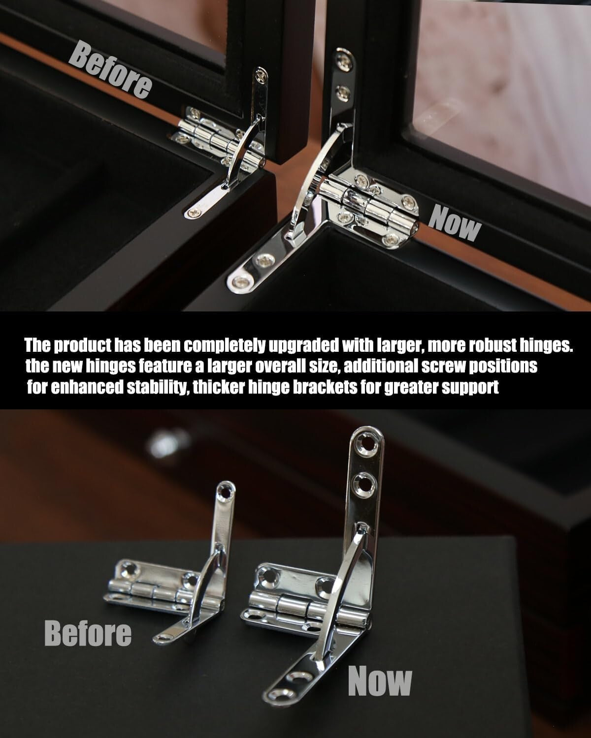 Sturdy Ebony Knife Display Box - Organize and Showcase Your Collection