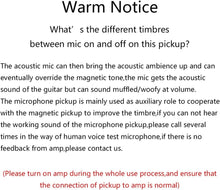 Load image into Gallery viewer, Rechargeable Wireless Acoustic Guitar Pickup with Dual Soundhole System - Black