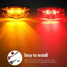 Load image into Gallery viewer, Submersible LED Trailer Light Kit with Square Tail &amp; Side Marker Lights, Unde...