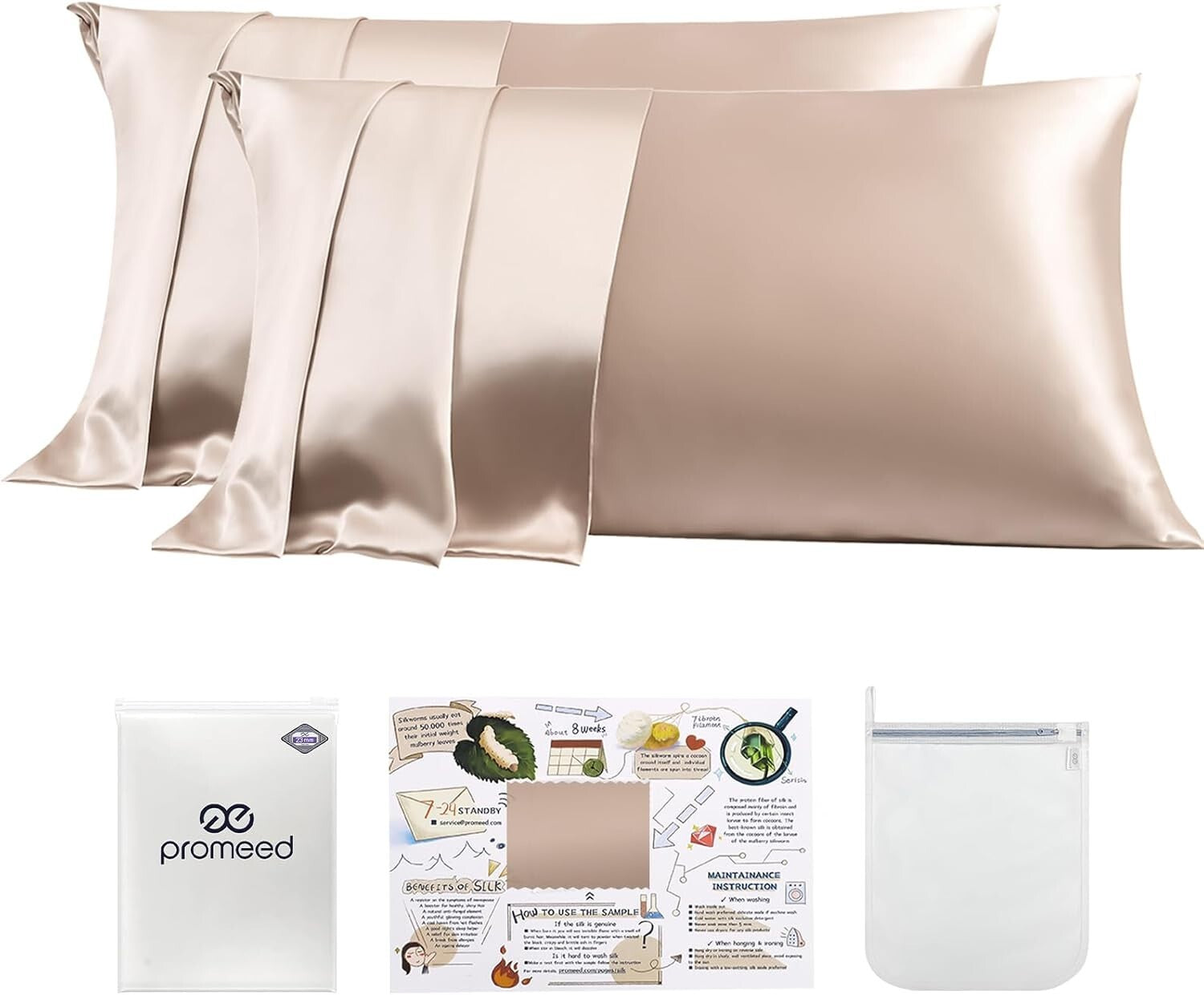 Cooling Sleep Experience: 23 Momme 100% Silk Pillowcases for Healthy Skin