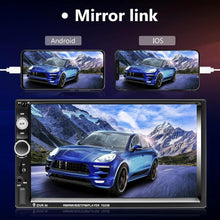 Load image into Gallery viewer, Sleek Double Din 7-Inch Touchscreen Car Radio with Hands-Free &amp; Video Playback