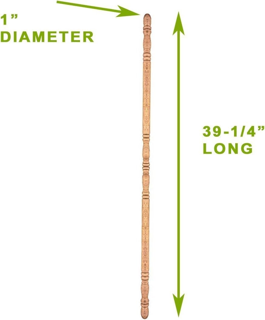 Round Sanded Corner Wall Protectors - 5-Piece Beechwood Set for Easy Install