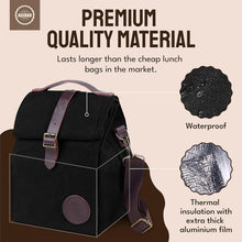 Load image into Gallery viewer, Heavy-Duty Insulated Lunch Cooler for Work &amp; Travel - Water-Resistant &amp; Stylish
