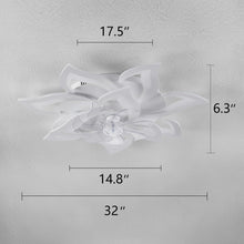 Load image into Gallery viewer, Stylish 32'' Indoor Ceiling Fan with Light - Remote Controlled Elegance