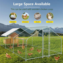 Load image into Gallery viewer, Easy Assembly 10x20FT Metal Poultry Cage with Waterproof Cover for Outdoor Use