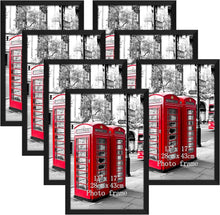 Load image into Gallery viewer, Set of 7 Black 11x17 Picture Frames - Elegant Wall-Mountable Display Solution