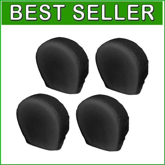 All-Season Tire Covers, Heavy-Duty 4-Pack, Fits 32-34.75 in for Various Vehicles