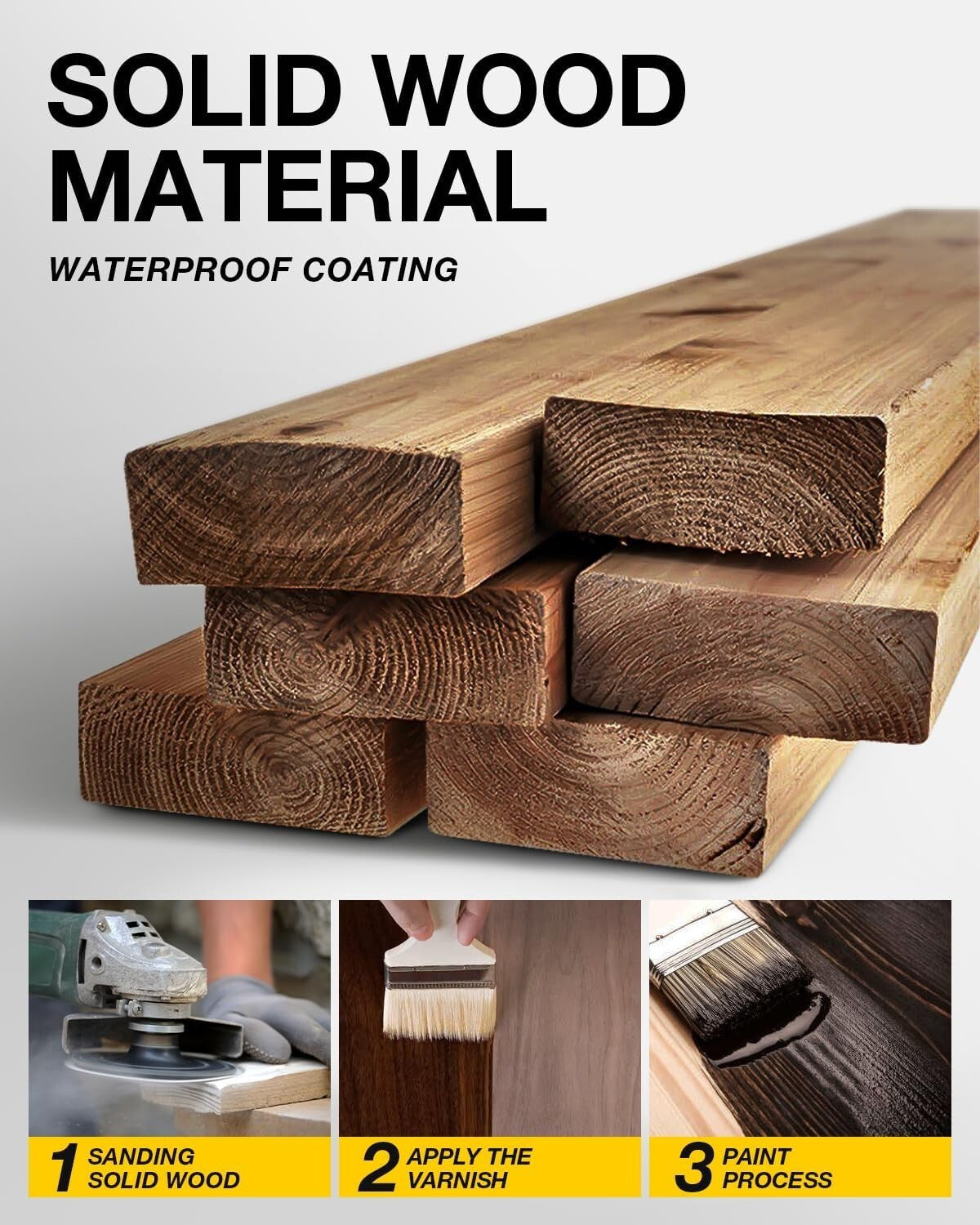 Durable Hardwood Fishing Rod Rack - Stores Up to 24 Poles, Wall/Ceiling Mounted