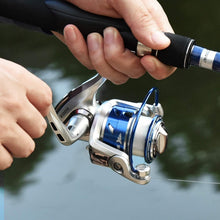 Load image into Gallery viewer, Compass Collapsible 6.5ft Fishing Rod and Reel Combo - Ideal for Bass &amp; Trout